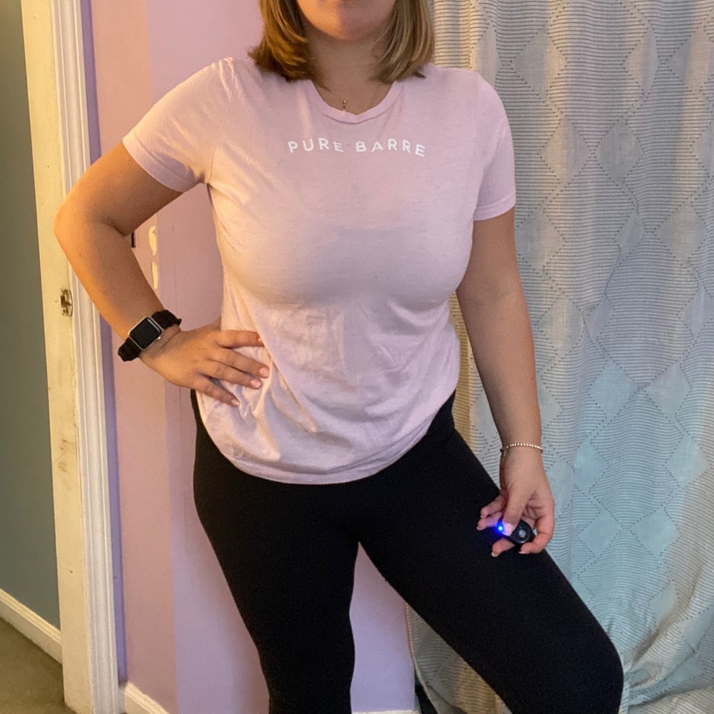 Pure barre pink tee